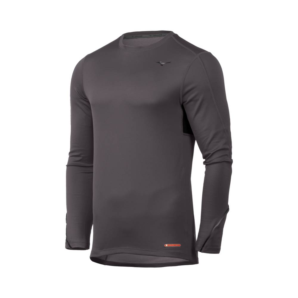 Mizuno Men's Breath Thermo® Base Layer Long Sleeve Deep Grey (421932-ZBA)